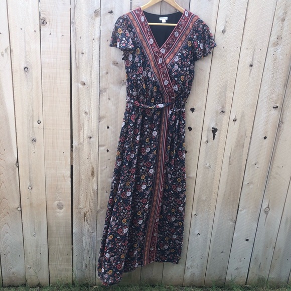 Xhiliration Floral Maxi Dress - Picture 1 of 5
